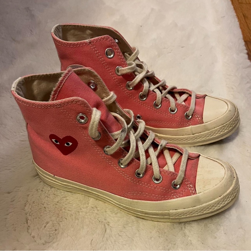 Pink High-Top Comme Des Garçons